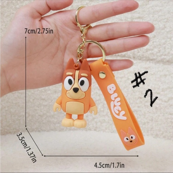 Bluey and Friends Cartoon Keychain Set - Picture 5 of 6